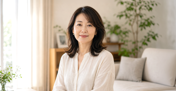 人生を全体で整える女性のイメージ